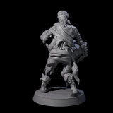 Soggy Undead Pirate Skeleton A Miniature for Dungeons and Dragons, Pathfinder or other TTRPGs