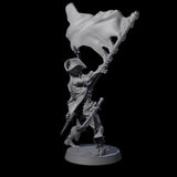 Soggy Undead Pirate Skeleton B Miniature for Dungeons and Dragons, Pathfinder or other TTRPGs