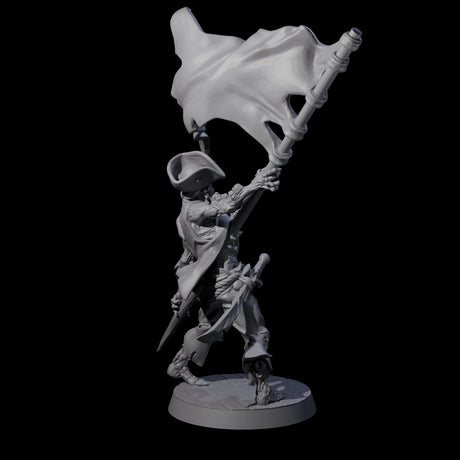 Soggy Undead Pirate Skeleton B Miniature for Dungeons and Dragons, Pathfinder or other TTRPGs