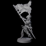Soggy Undead Pirate Skeleton B Miniature for Dungeons and Dragons, Pathfinder or other TTRPGs