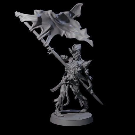 Soggy Undead Pirate Skeleton B Miniature for Dungeons and Dragons, Pathfinder or other TTRPGs