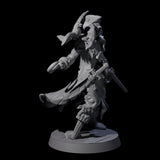 Soggy Undead Pirate Skeleton C Miniature for Dungeons and Dragons, Pathfinder or other TTRPGs