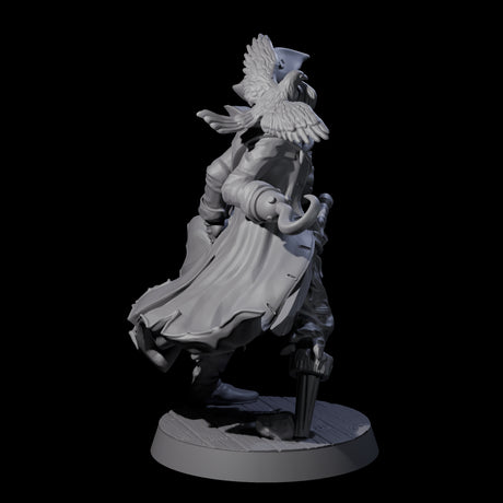Soggy Undead Pirate Skeleton C Miniature for Dungeons and Dragons, Pathfinder or other TTRPGs