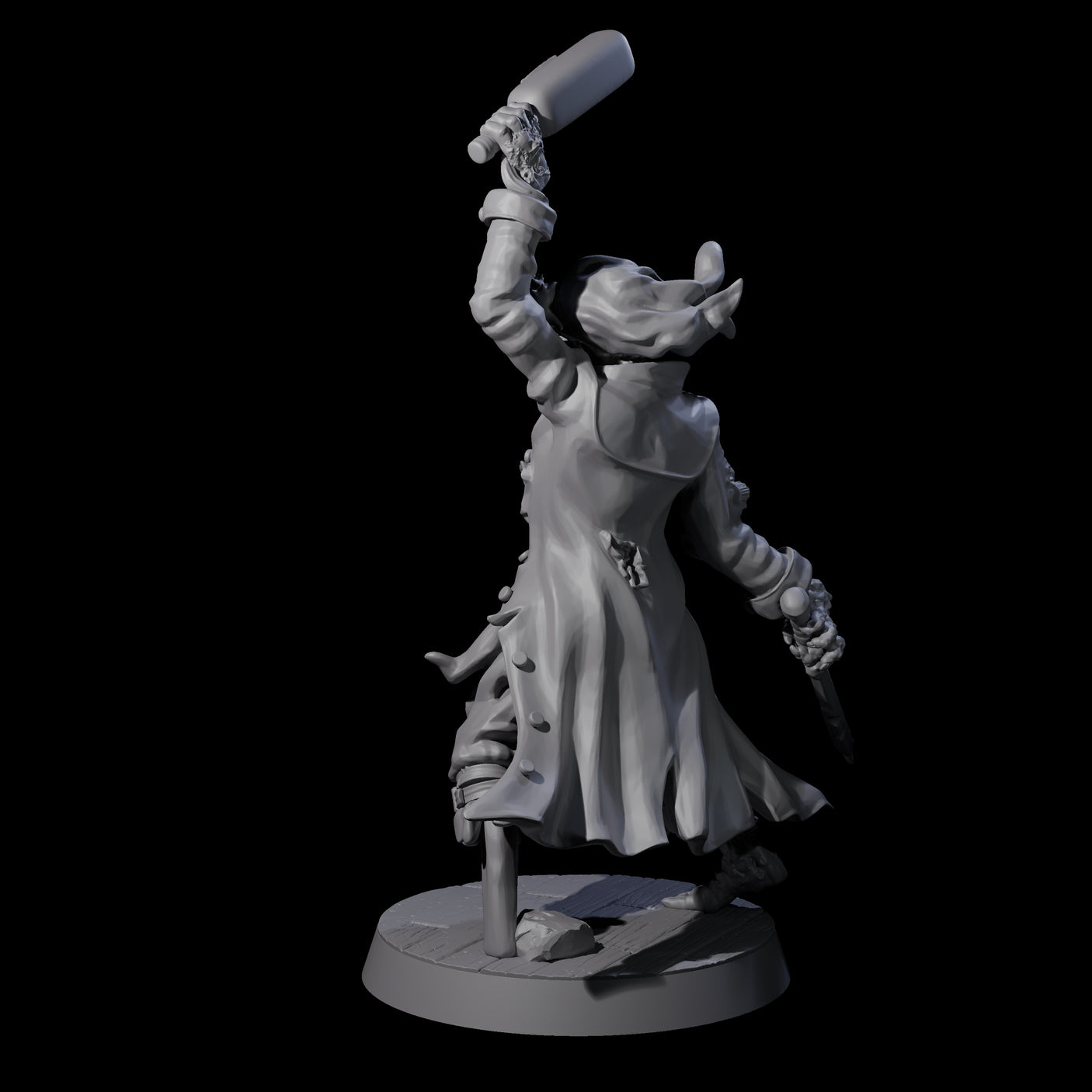 Soggy Undead Pirate Skeleton D Miniature for Dungeons and Dragons, Pathfinder or other TTRPGs