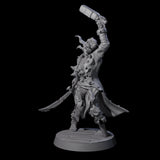 Soggy Undead Pirate Skeleton D Miniature for Dungeons and Dragons, Pathfinder or other TTRPGs