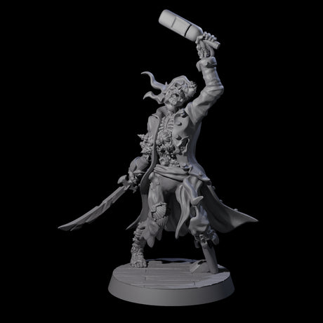Soggy Undead Pirate Skeleton D Miniature for Dungeons and Dragons, Pathfinder or other TTRPGs