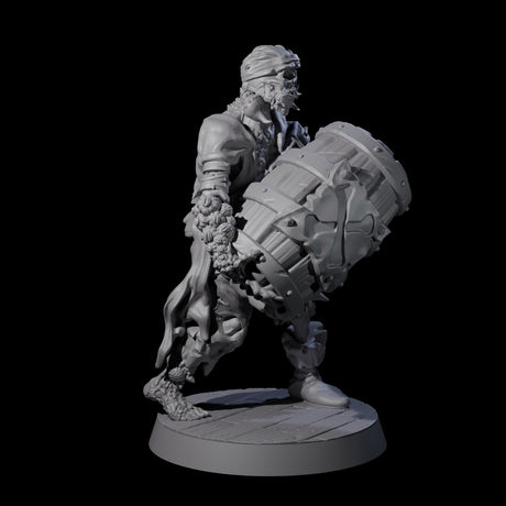 Soggy Undead Pirate Skeleton E Miniature for Dungeons and Dragons, Pathfinder or other TTRPGs