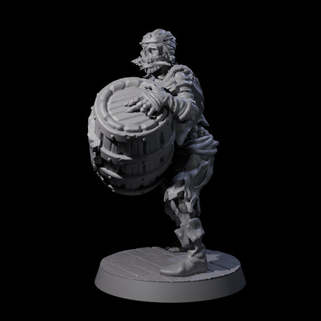 Soggy Undead Pirate Skeleton E Miniature for Dungeons and Dragons, Pathfinder or other TTRPGs