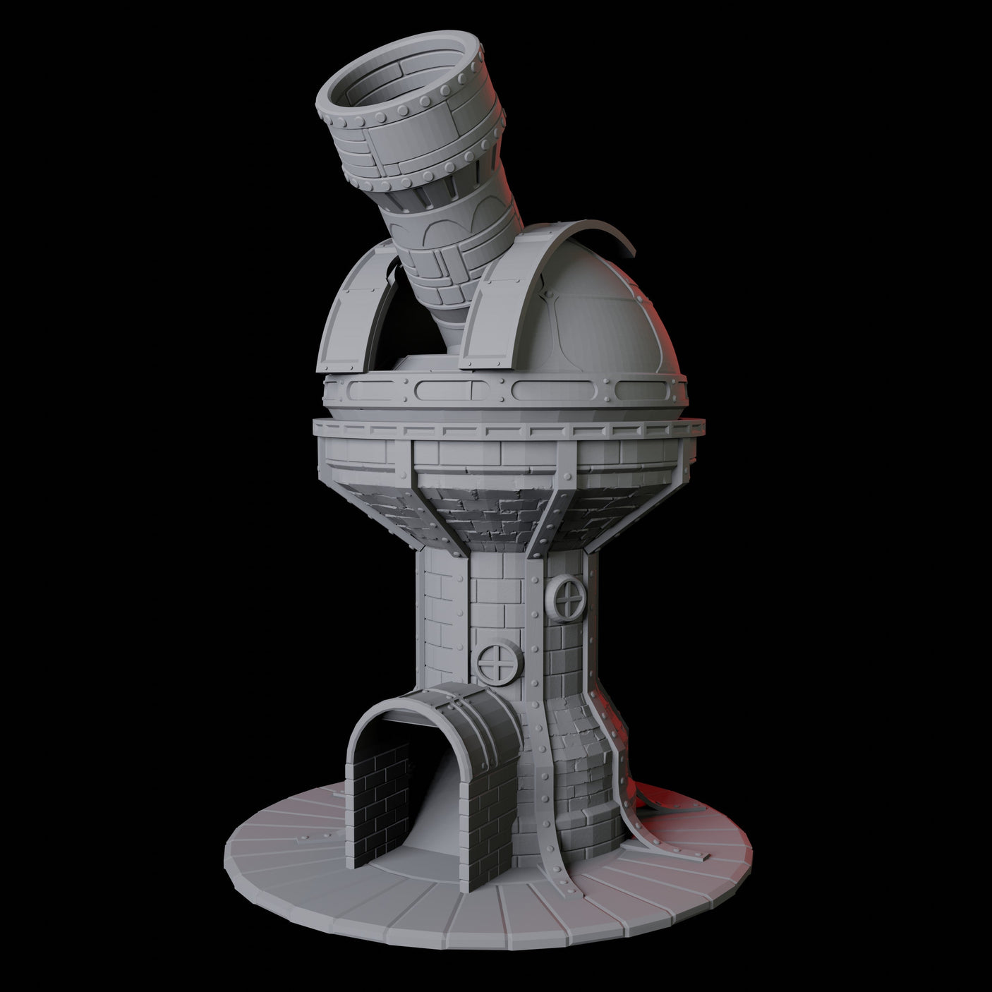 Space Observatory Dice Tower Miniature for Dungeons and Dragons, Pathfinder or other TTRPGs