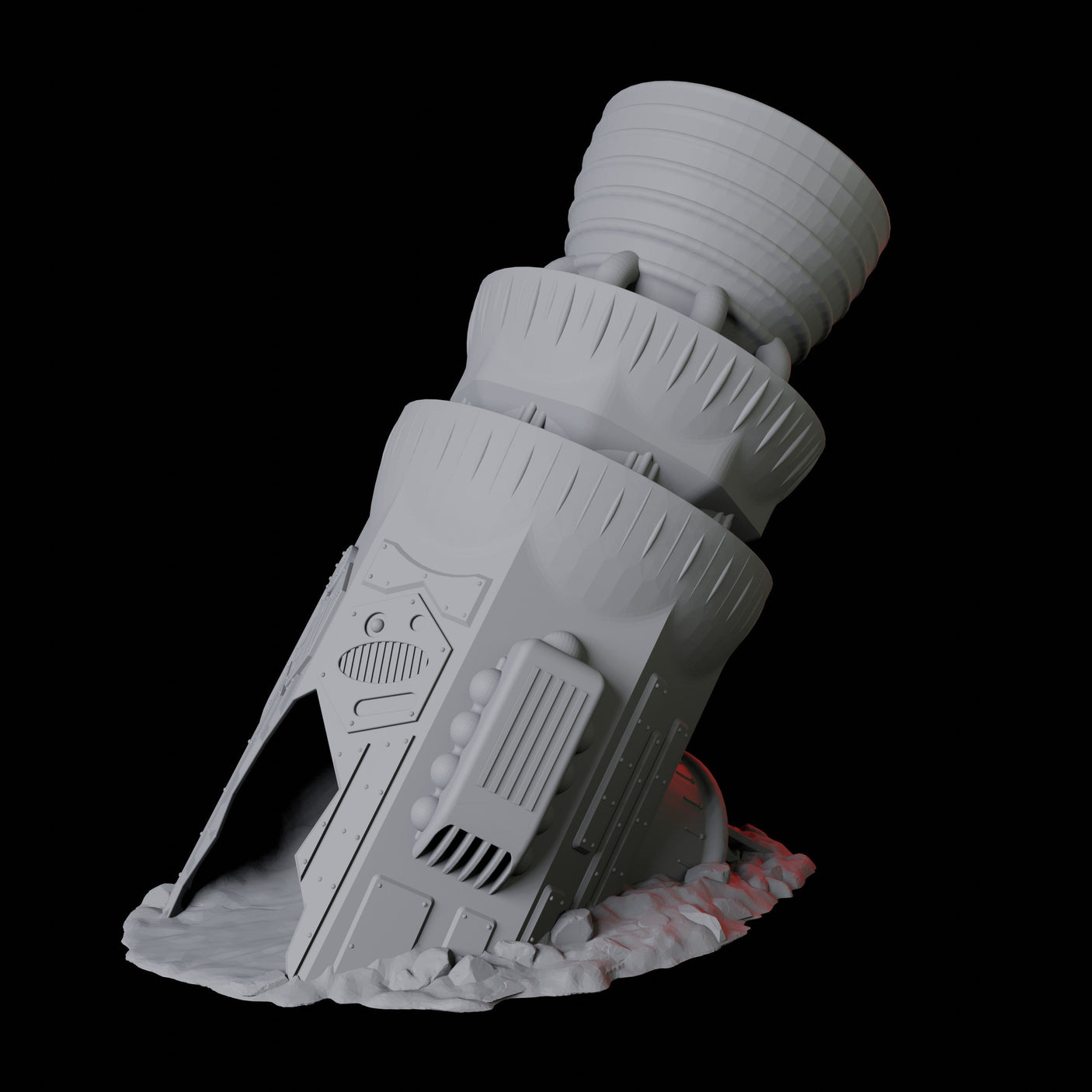 Space Ship Dice Tower Miniature for Dungeons and Dragons, Pathfinder or other TTRPGs
