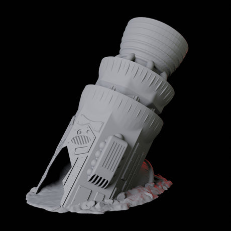 Space Ship Dice Tower Miniature for Dungeons and Dragons, Pathfinder or other TTRPGs