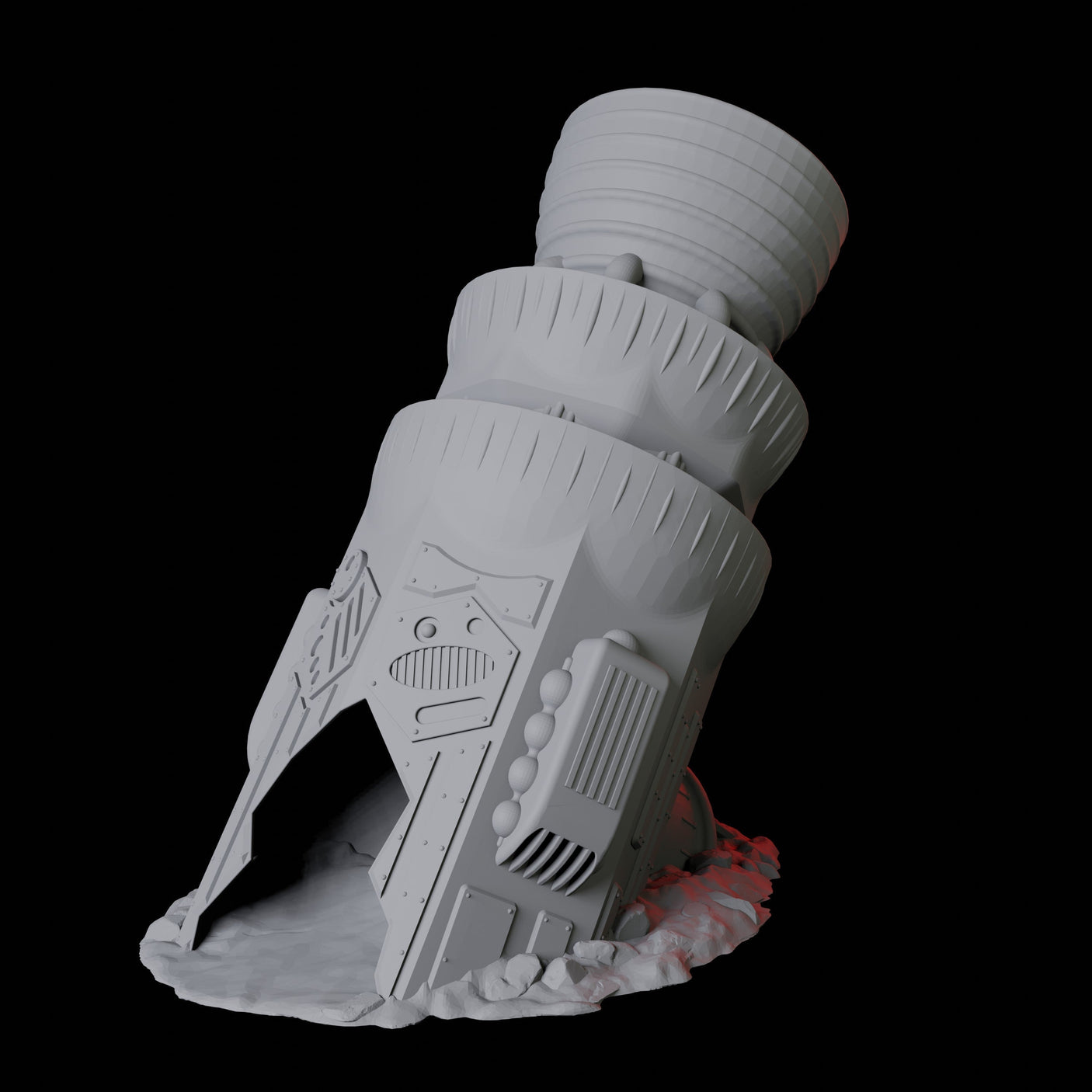 Space Ship Dice Tower Miniature for Dungeons and Dragons, Pathfinder or other TTRPGs