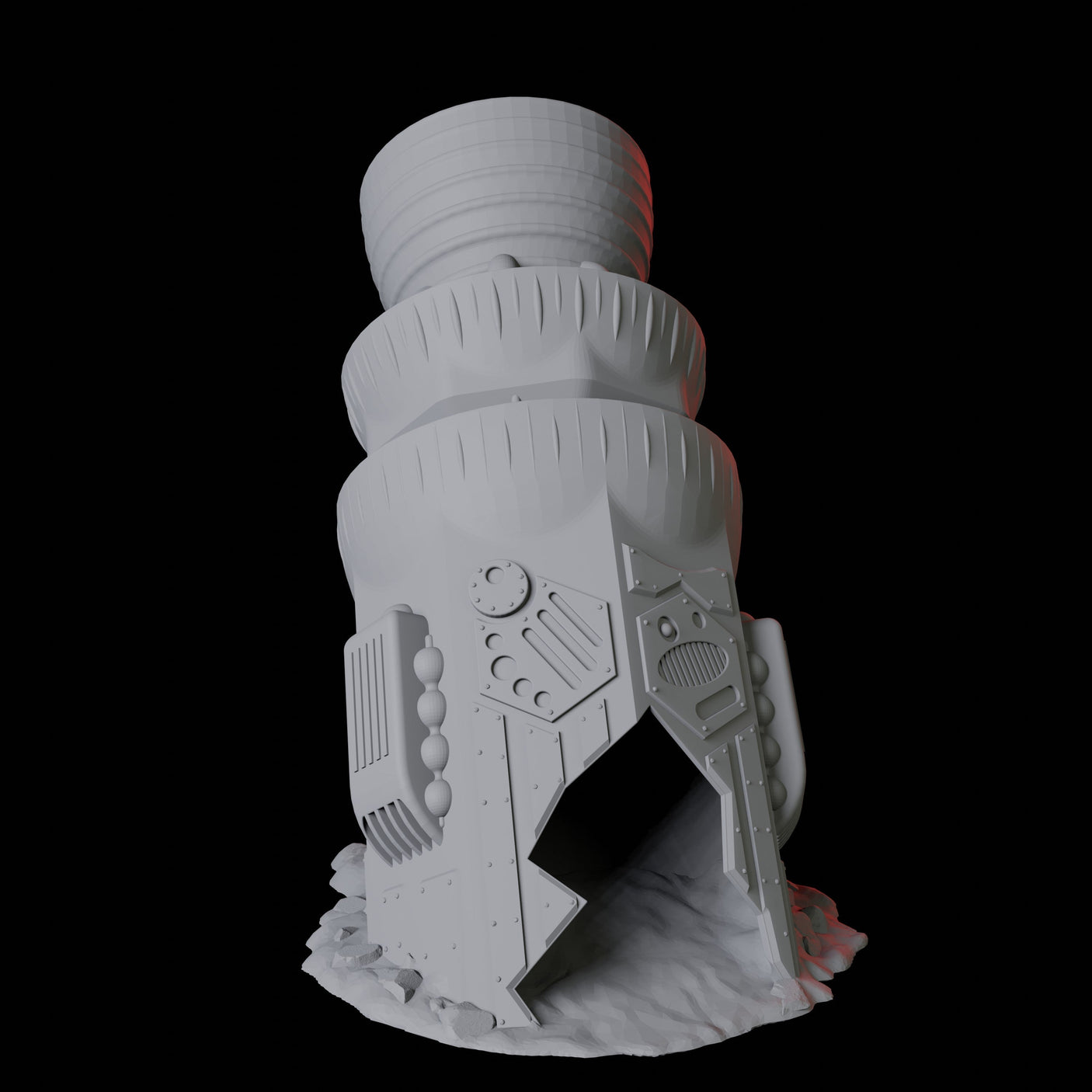 Space Ship Dice Tower Miniature for Dungeons and Dragons, Pathfinder or other TTRPGs