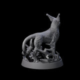 Sparking Blink Dog A Miniature for Dungeons and Dragons, Pathfinder or other TTRPGs