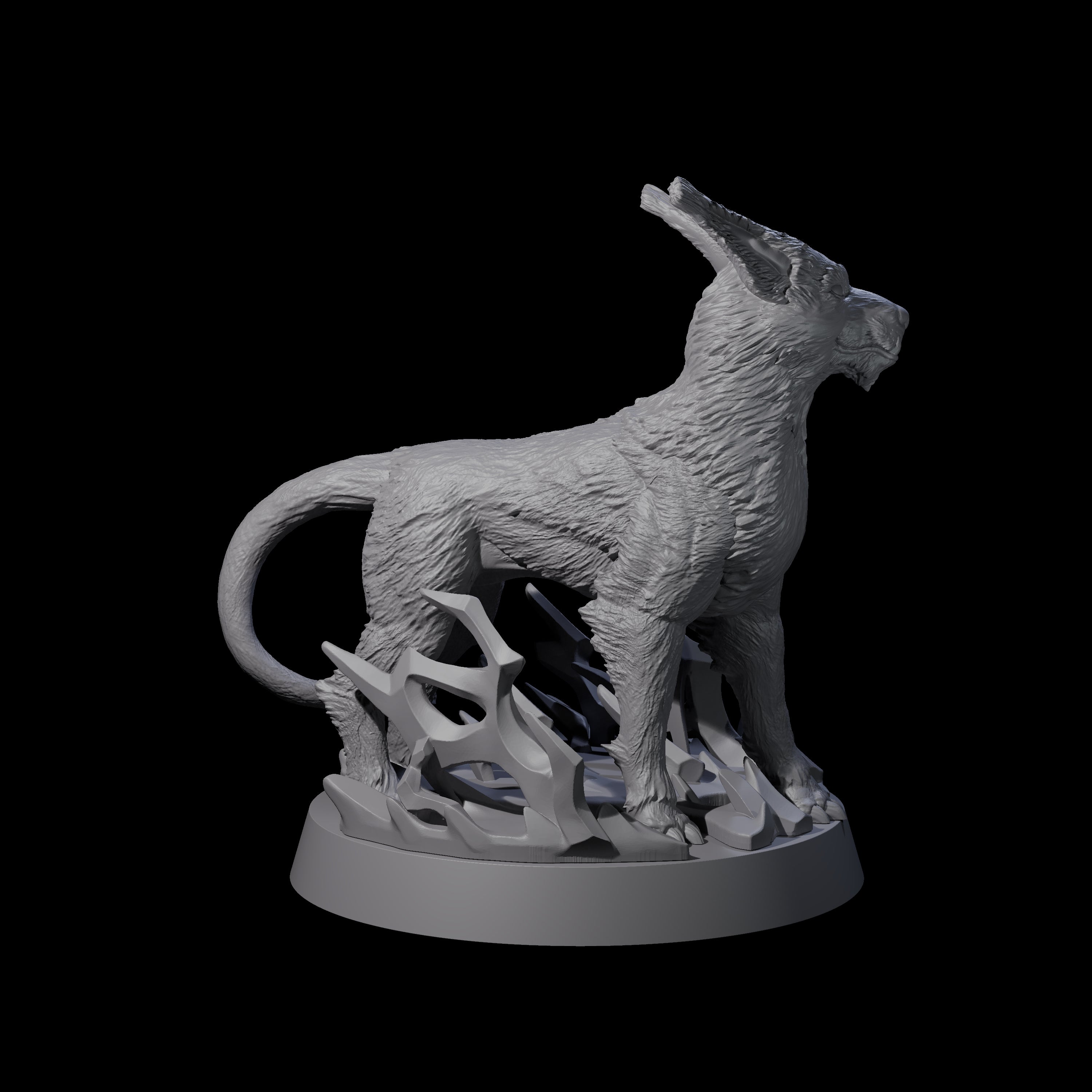 Sparking Blink Dog A Miniature for Dungeons and Dragons, Pathfinder or other TTRPGs
