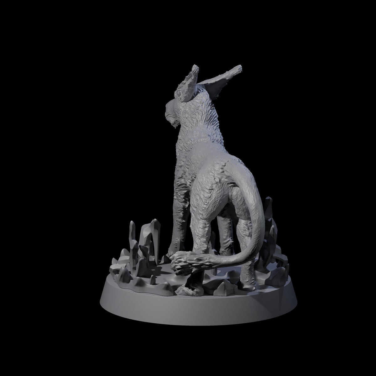 Sparking Blink Dog A Miniature for Dungeons and Dragons, Pathfinder or other TTRPGs