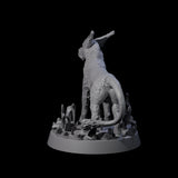 Sparking Blink Dog A Miniature for Dungeons and Dragons, Pathfinder or other TTRPGs