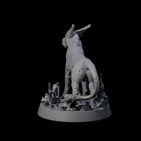 Sparking Blink Dog A Miniature for Dungeons and Dragons, Pathfinder or other TTRPGs