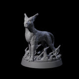 Sparking Blink Dog A Miniature for Dungeons and Dragons, Pathfinder or other TTRPGs