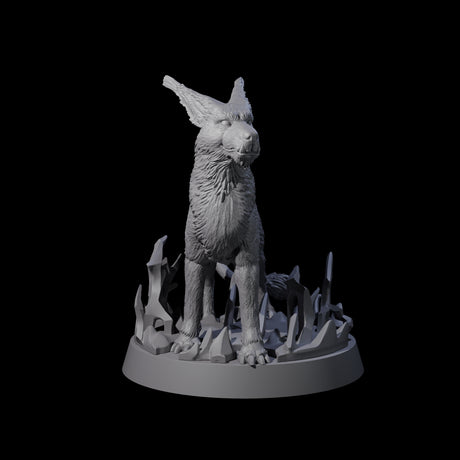Sparking Blink Dog A Miniature for Dungeons and Dragons, Pathfinder or other TTRPGs