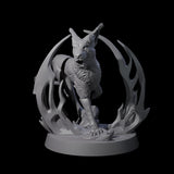 Sparking Blink Dog B Miniature for Dungeons and Dragons, Pathfinder or other TTRPGs