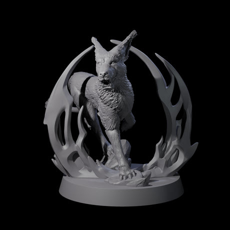 Sparking Blink Dog B Miniature for Dungeons and Dragons, Pathfinder or other TTRPGs
