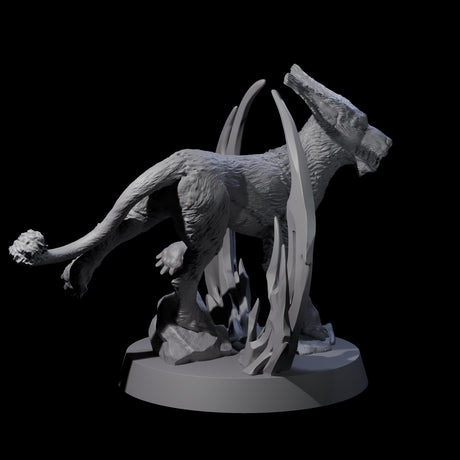 Sparking Blink Dog B Miniature for Dungeons and Dragons, Pathfinder or other TTRPGs