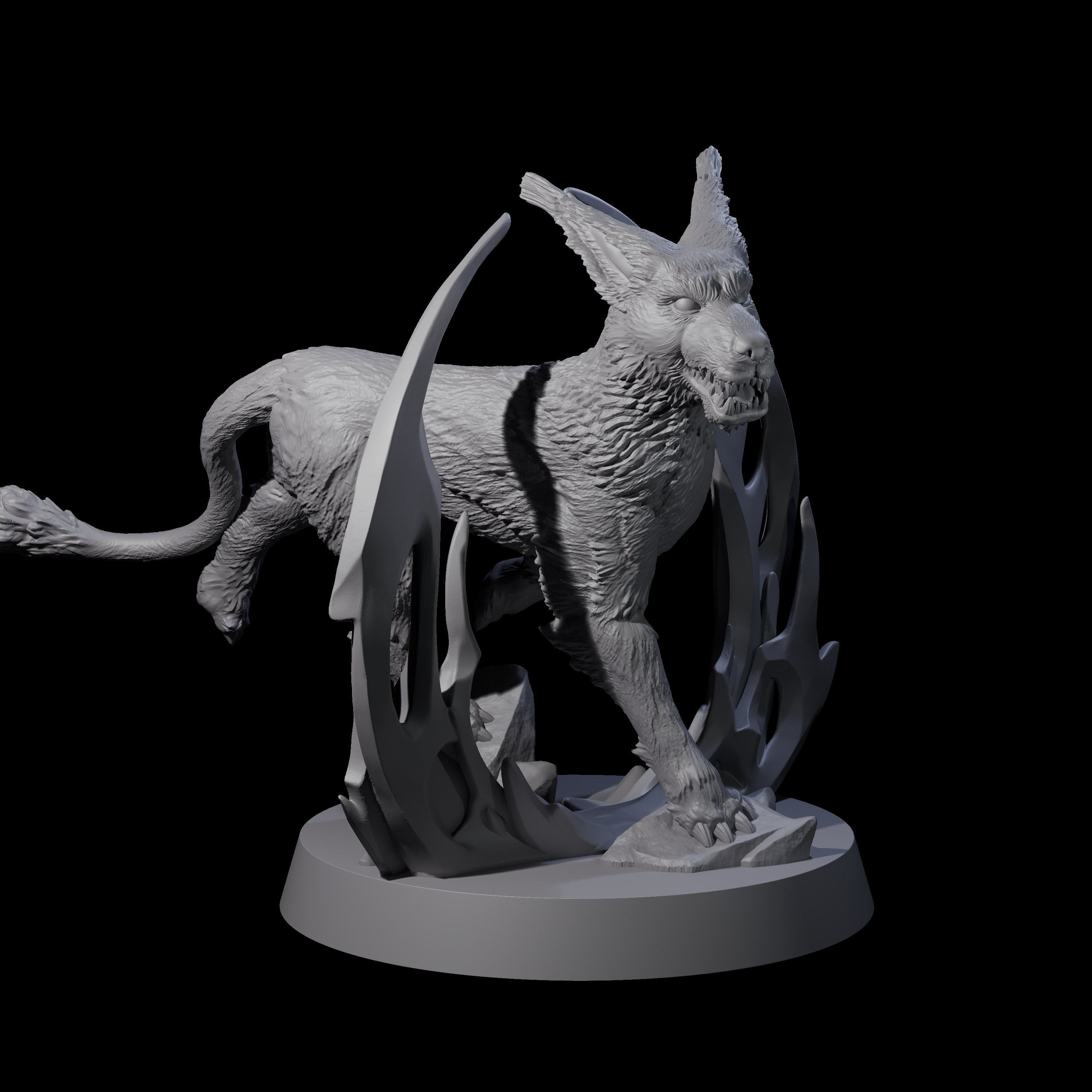 Sparking Blink Dog B Miniature for Dungeons and Dragons, Pathfinder or other TTRPGs