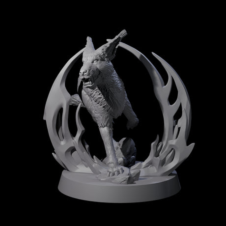 Sparking Blink Dog B Miniature for Dungeons and Dragons, Pathfinder or other TTRPGs