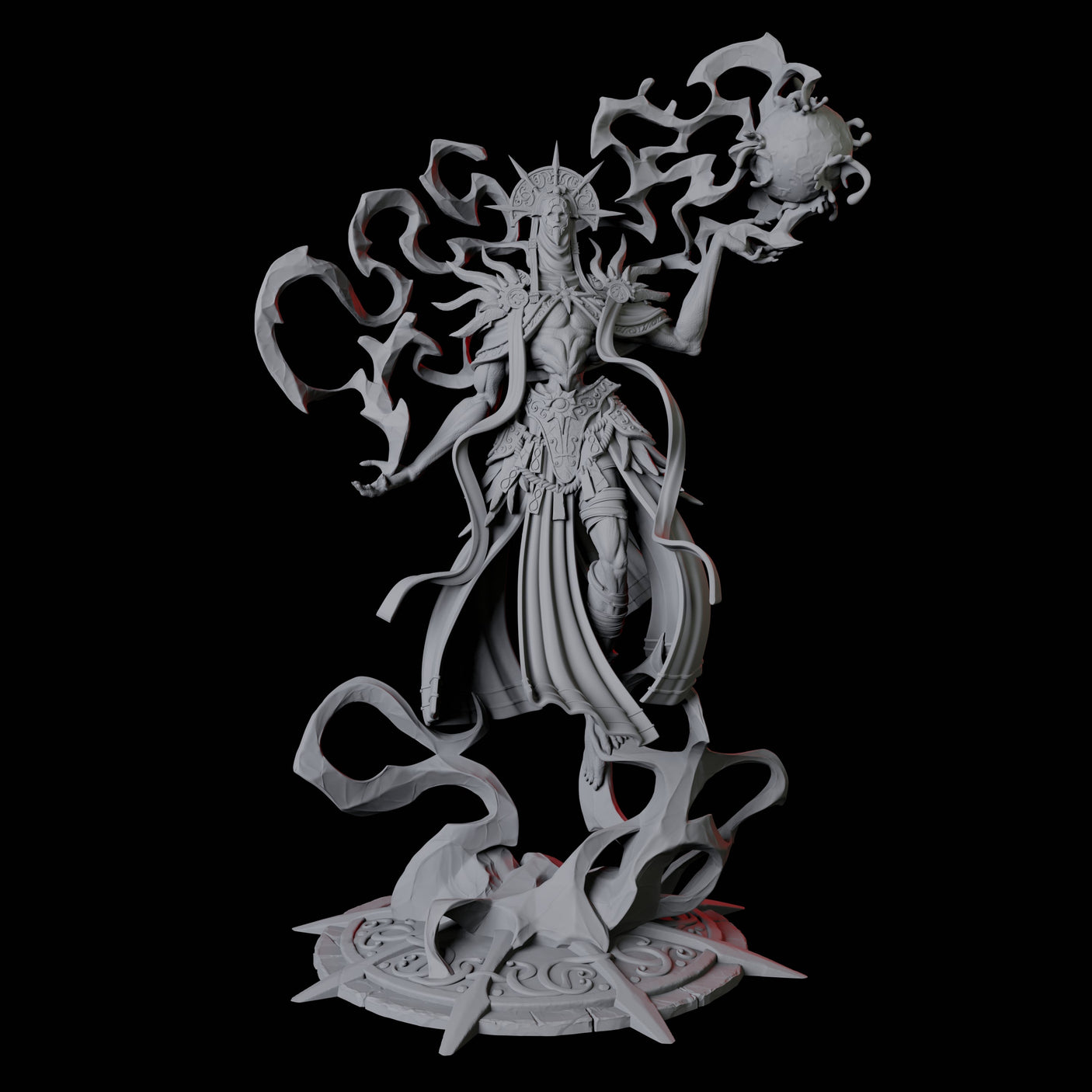 Sparking Celestial Mage A Miniature for Dungeons and Dragons, Pathfinder or other TTRPGs