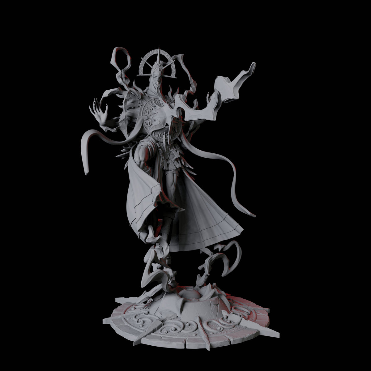 Sparking Celestial Mage B Miniature for Dungeons and Dragons, Pathfinder or other TTRPGs
