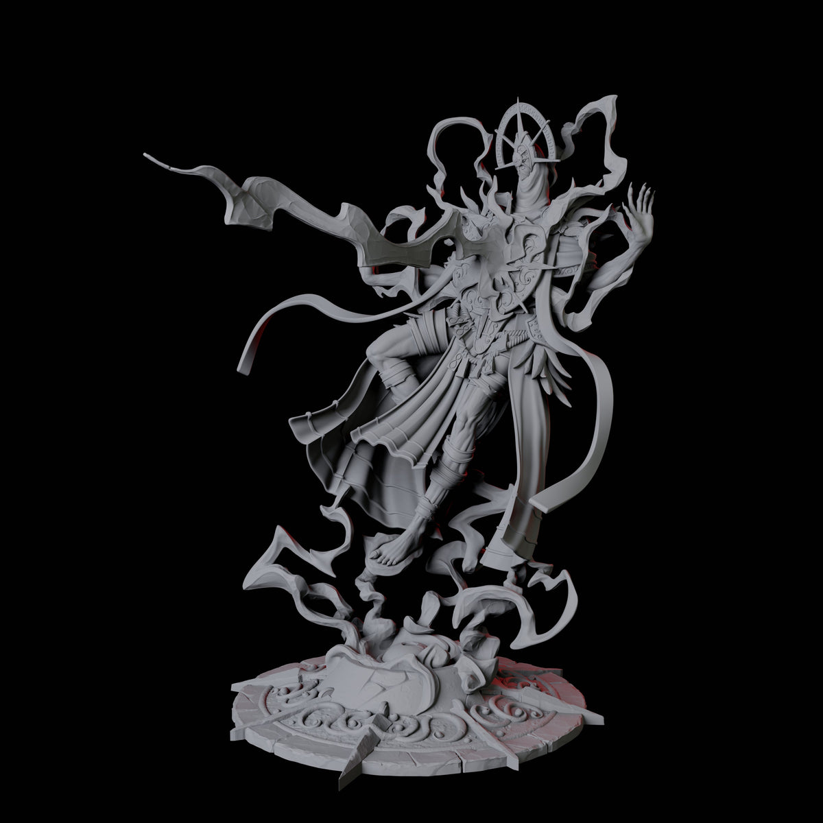 Sparking Celestial Mage B Miniature for Dungeons and Dragons, Pathfinder or other TTRPGs