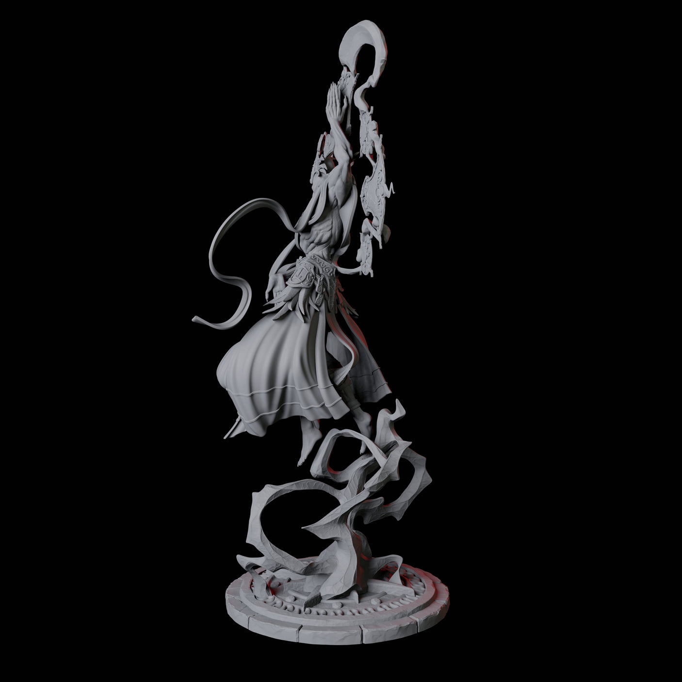 Sparking Celestial Mage C Miniature for Dungeons and Dragons, Pathfinder or other TTRPGs