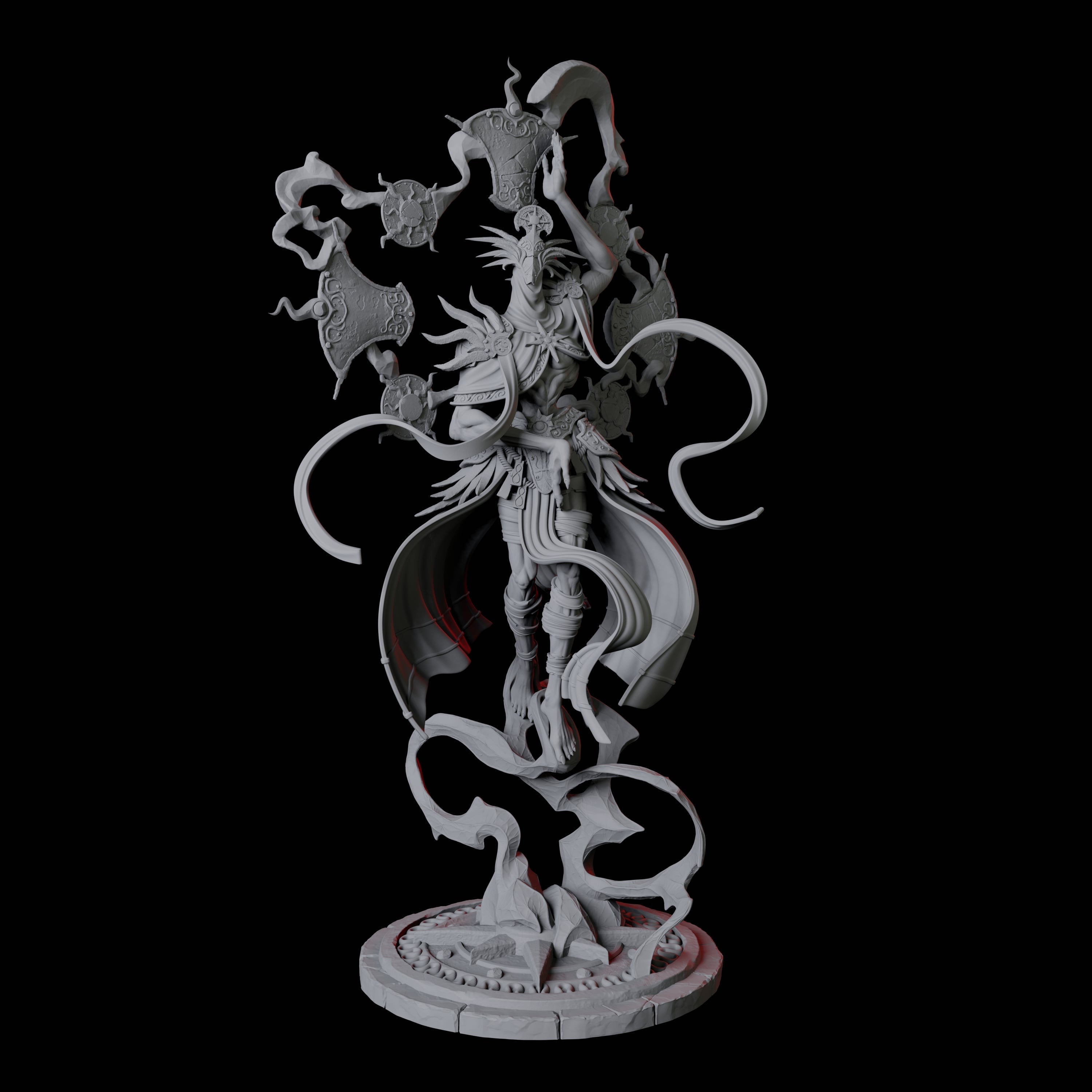 Sparking Celestial Mage C Miniature for Dungeons and Dragons, Pathfinder or other TTRPGs