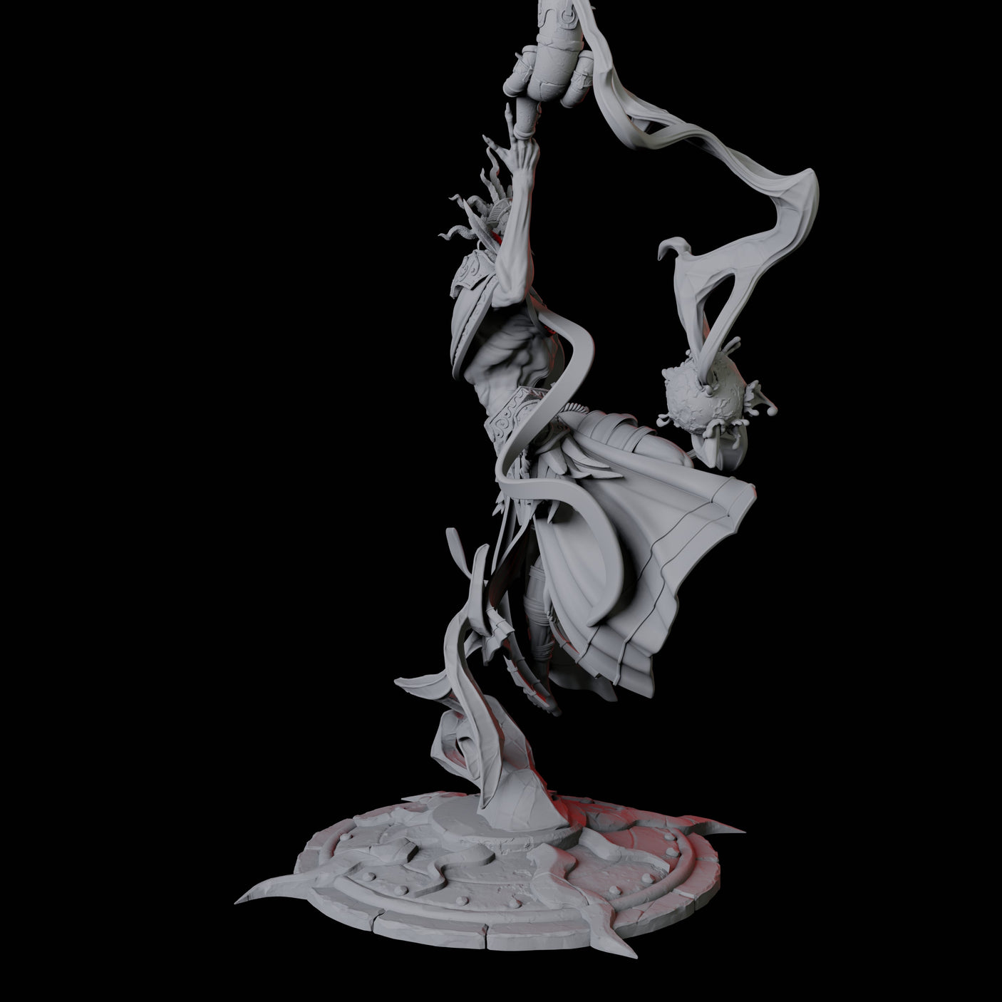 Sparking Celestial Mage D Miniature for Dungeons and Dragons, Pathfinder or other TTRPGs