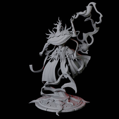 Sparking Celestial Mage D Miniature for Dungeons and Dragons, Pathfinder or other TTRPGs