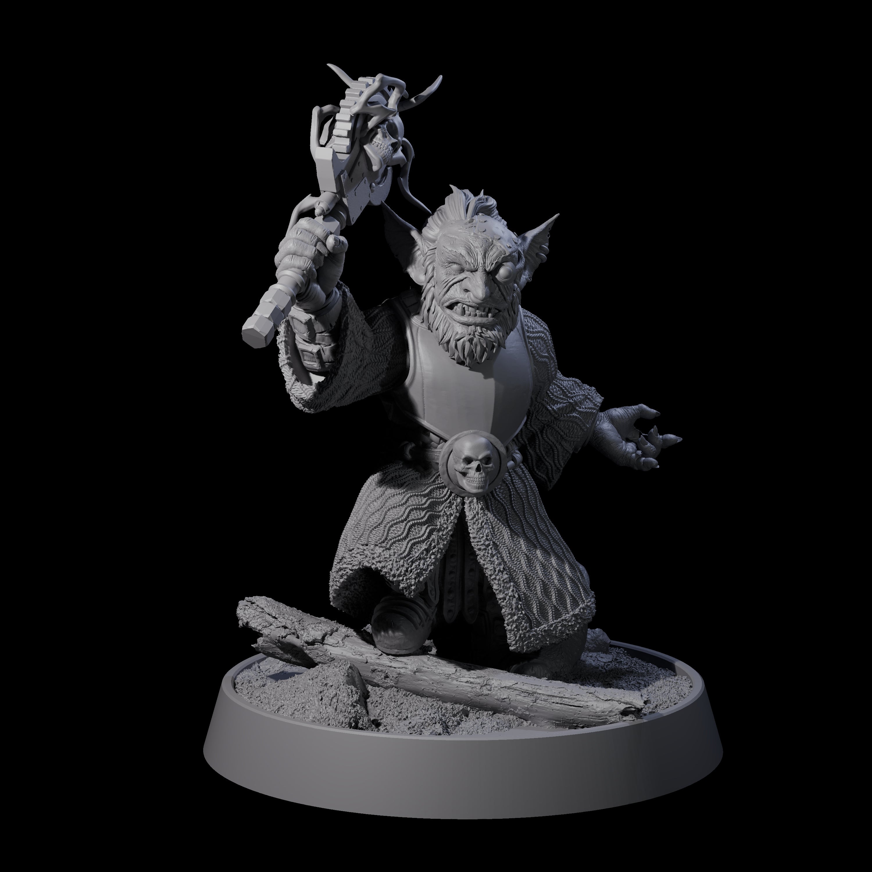 Sparking Goblin Grenadier B Miniature for Dungeons and Dragons, Pathfinder or other TTRPGs