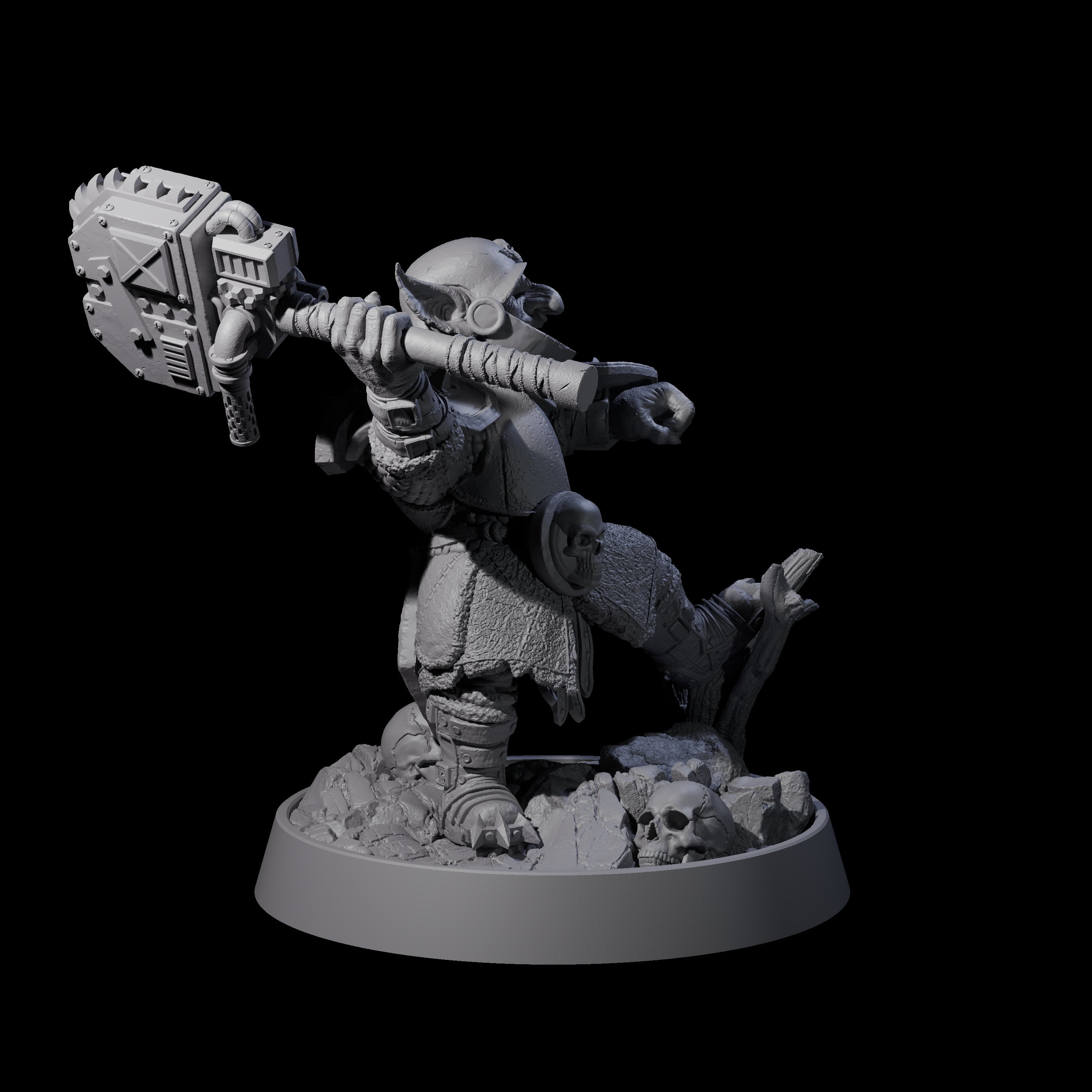 Sparking Goblin Grenadier F Miniature for Dungeons and Dragons, Pathfinder or other TTRPGs