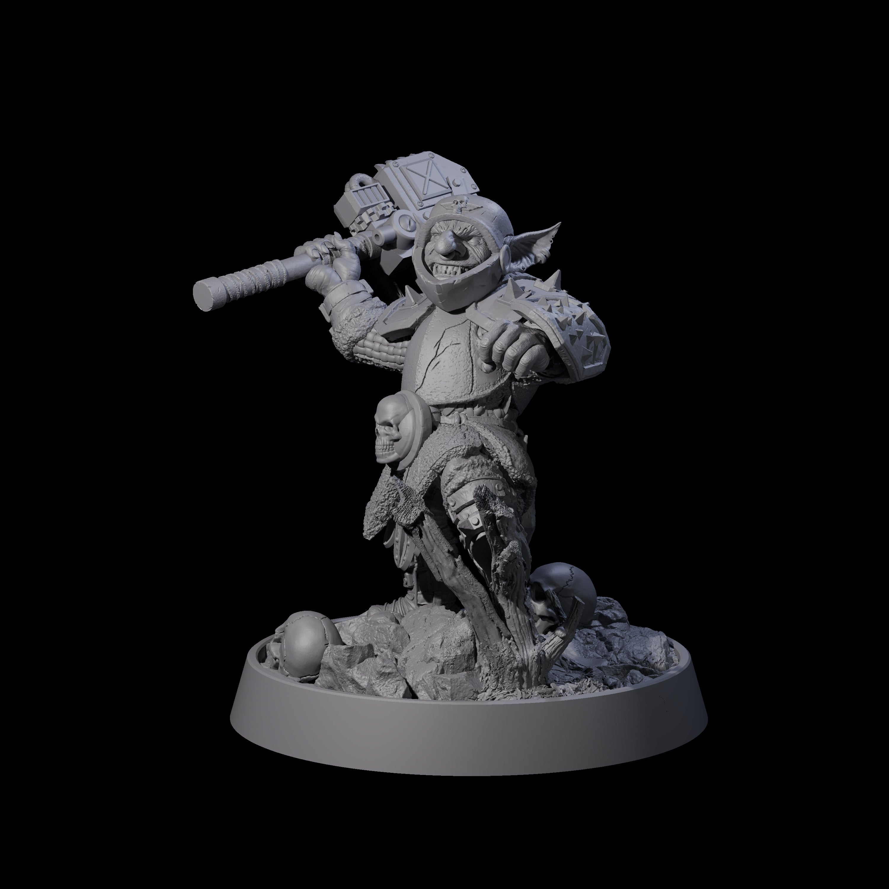 Sparking Goblin Grenadier F Miniature for Dungeons and Dragons, Pathfinder or other TTRPGs