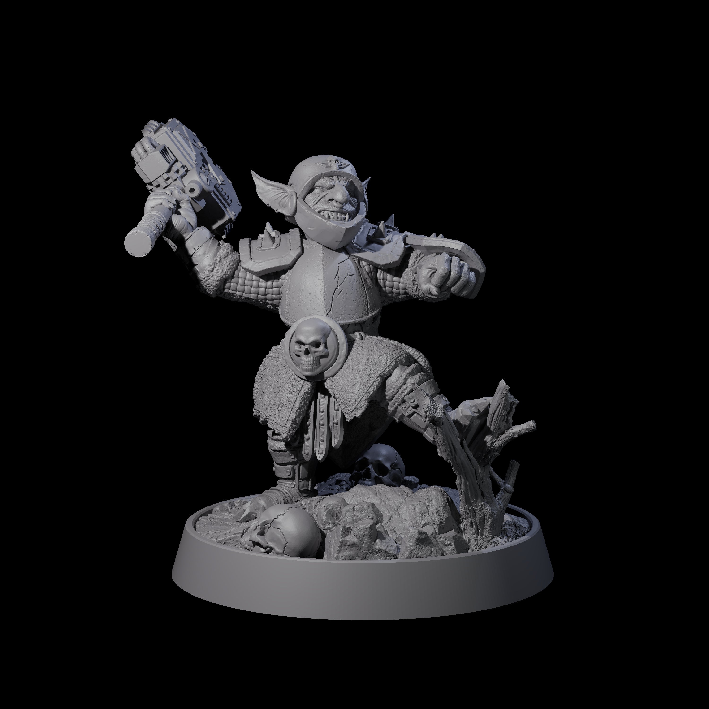 Sparking Goblin Grenadier F Miniature for Dungeons and Dragons, Pathfinder or other TTRPGs