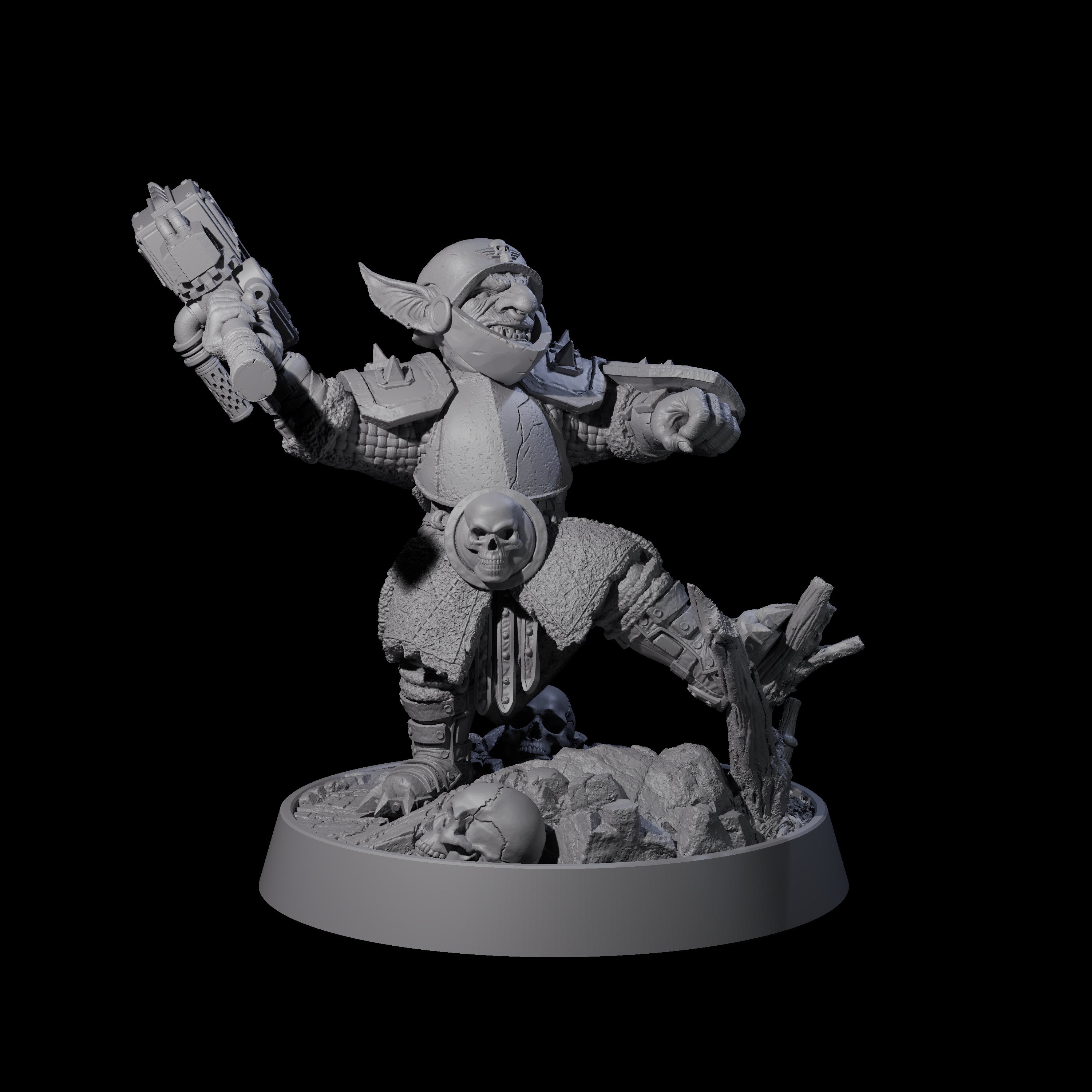 Sparking Goblin Grenadier F Miniature for Dungeons and Dragons, Pathfinder or other TTRPGs