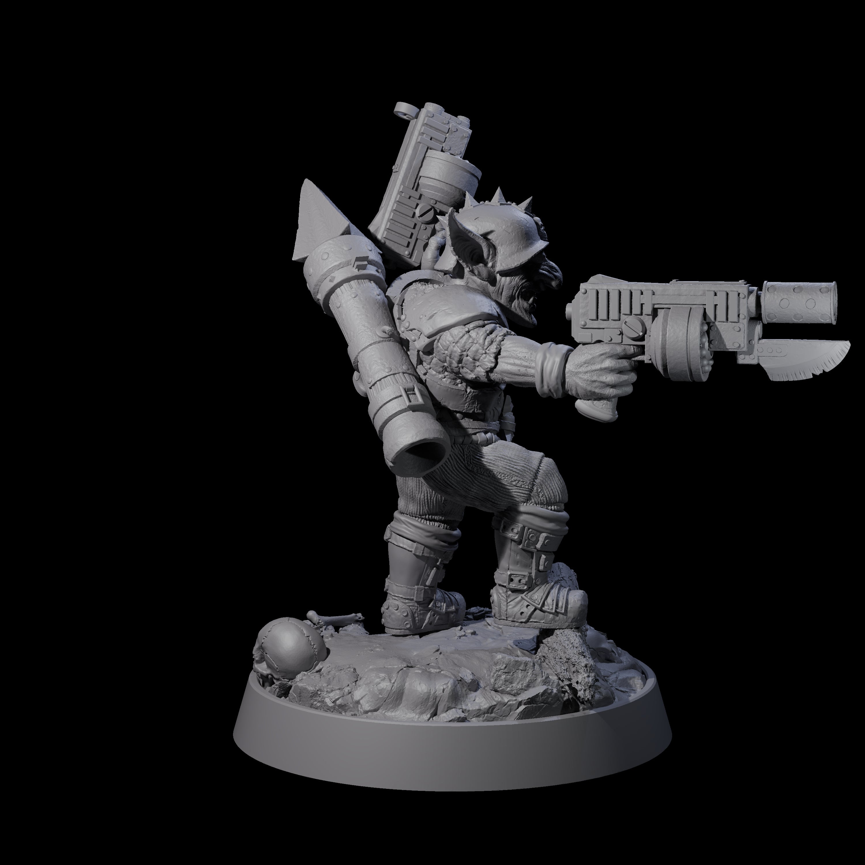 Sparking Goblin Grenadier I Miniature for Dungeons and Dragons, Pathfinder or other TTRPGs