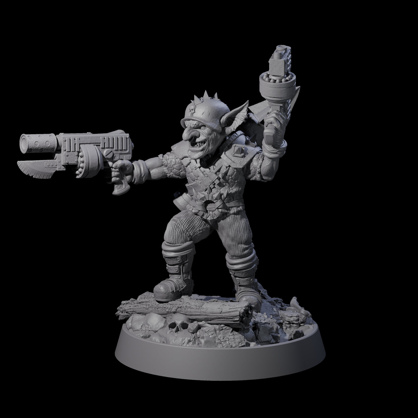 Sparking Goblin Grenadier I Miniature for Dungeons and Dragons, Pathfinder or other TTRPGs