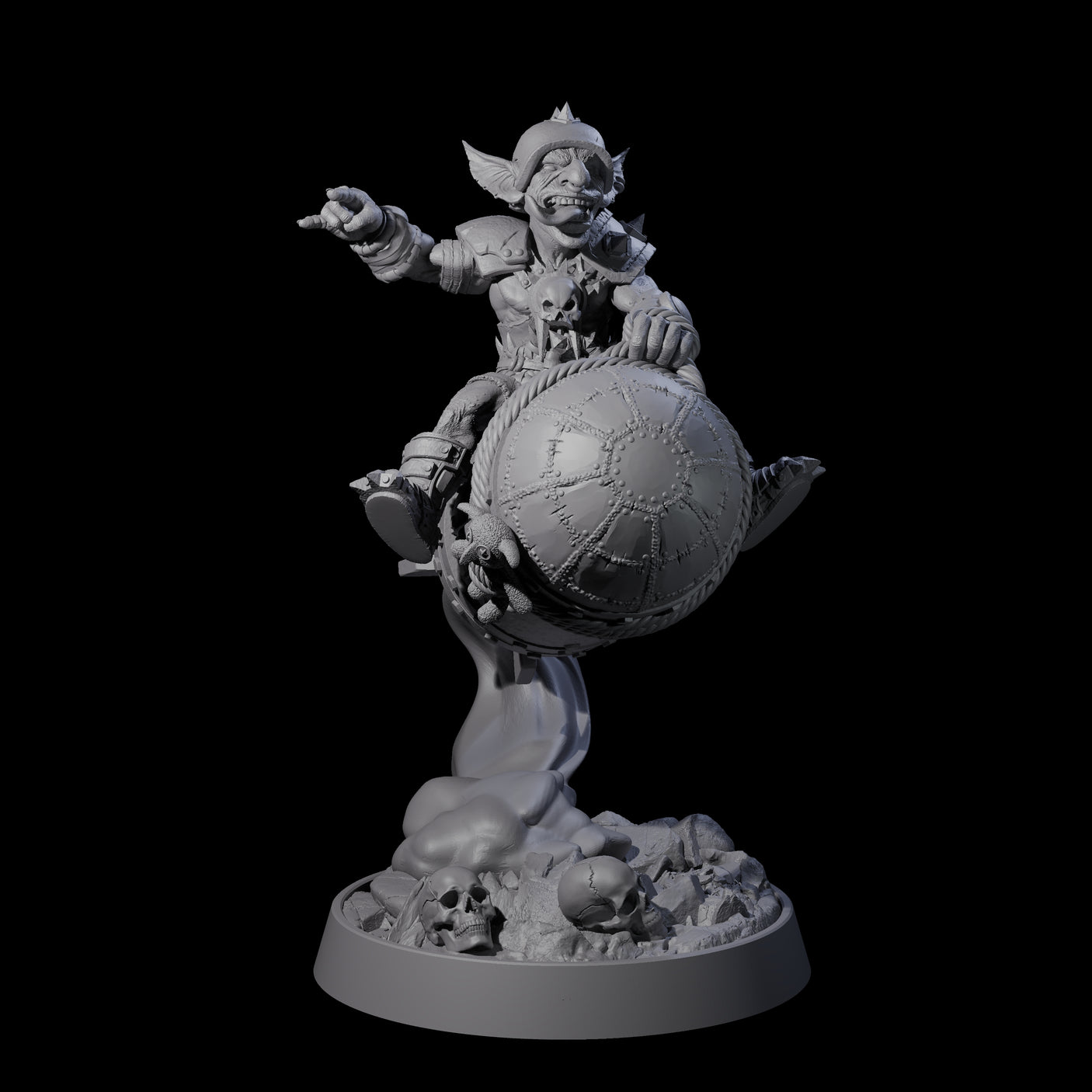 Sparking Goblin Grenadier K Miniature for Dungeons and Dragons, Pathfinder or other TTRPGs