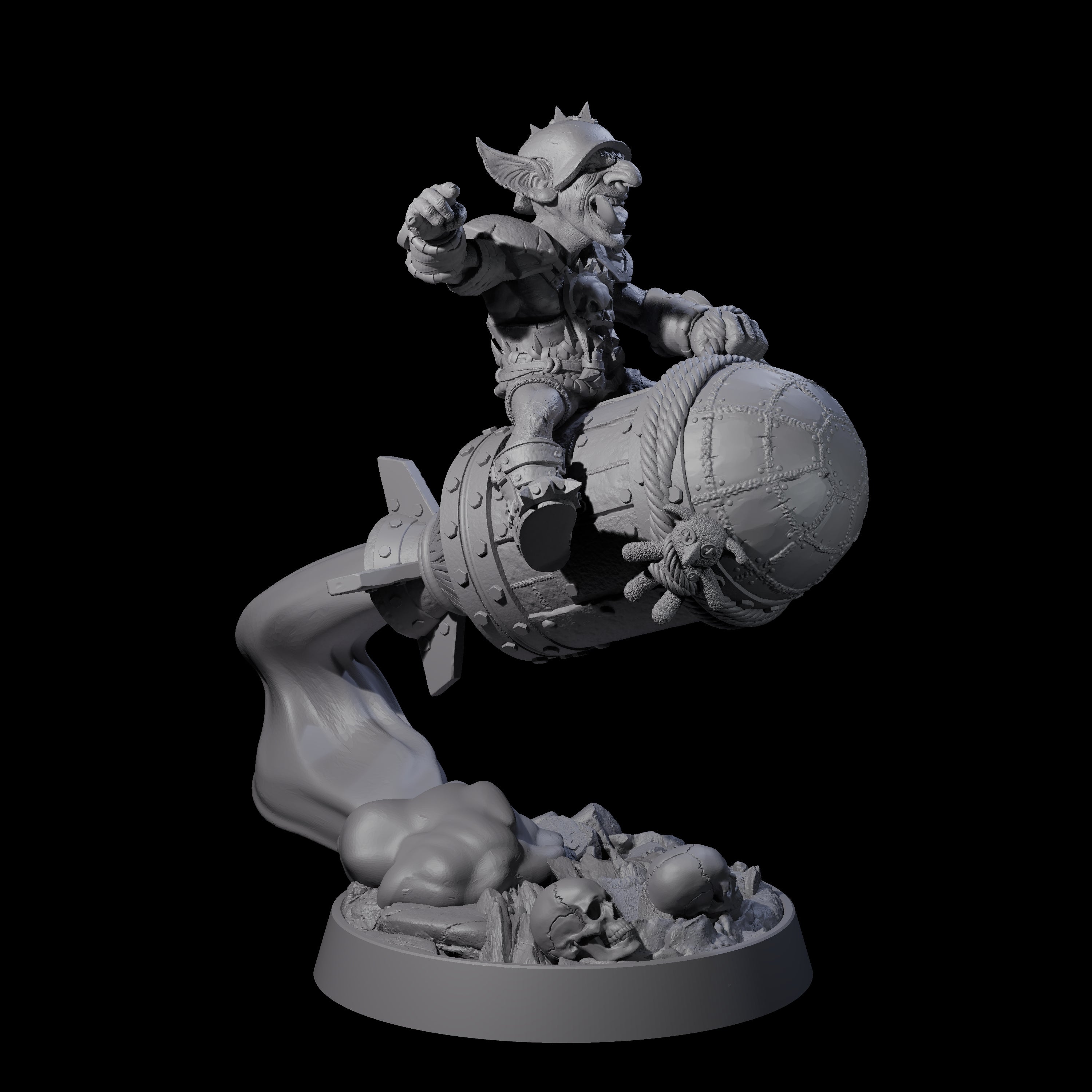 Sparking Goblin Grenadier K Miniature for Dungeons and Dragons, Pathfinder or other TTRPGs