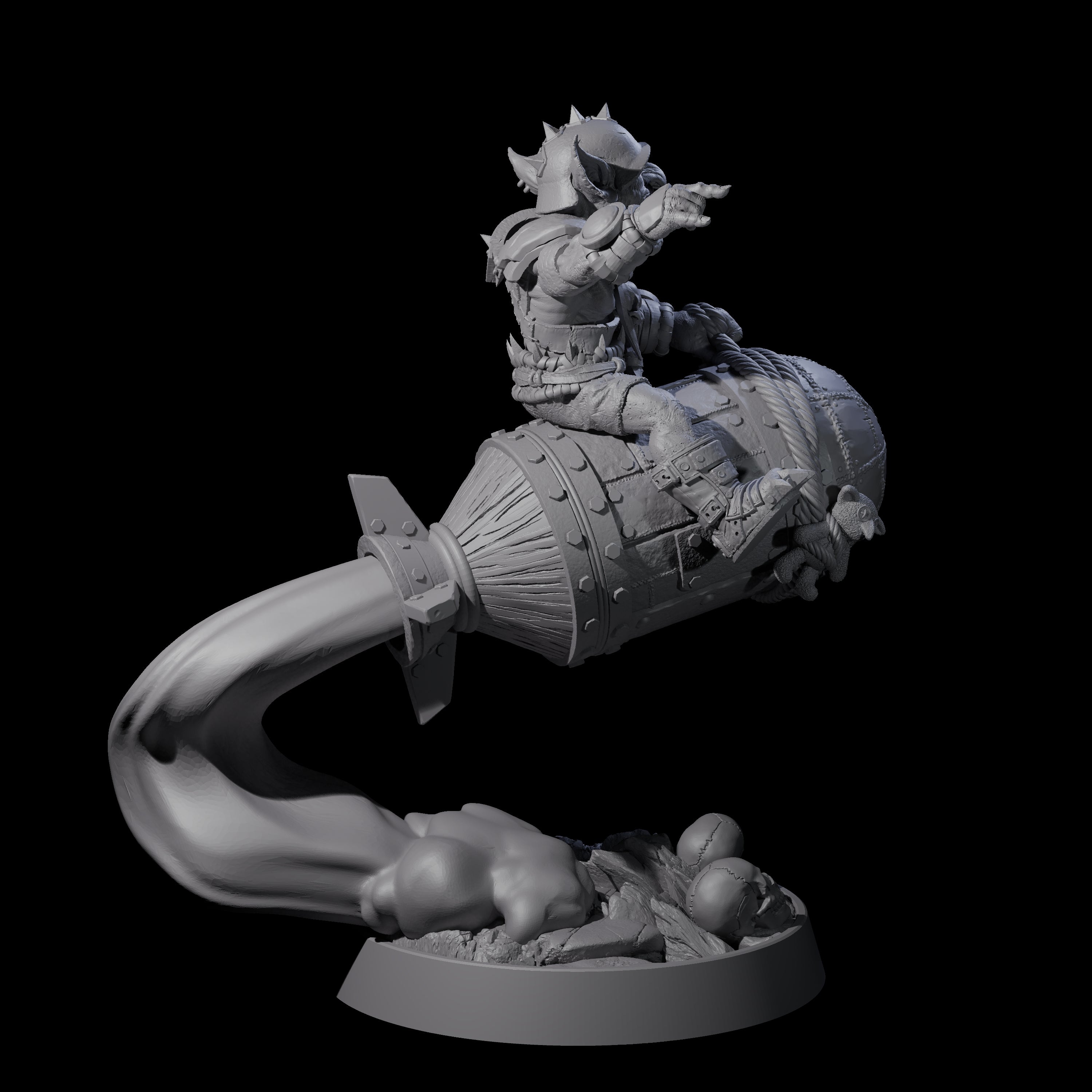Sparking Goblin Grenadier K Miniature for Dungeons and Dragons, Pathfinder or other TTRPGs
