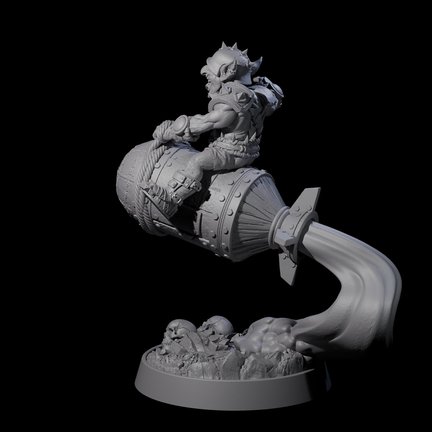 Sparking Goblin Grenadier K Miniature for Dungeons and Dragons, Pathfinder or other TTRPGs
