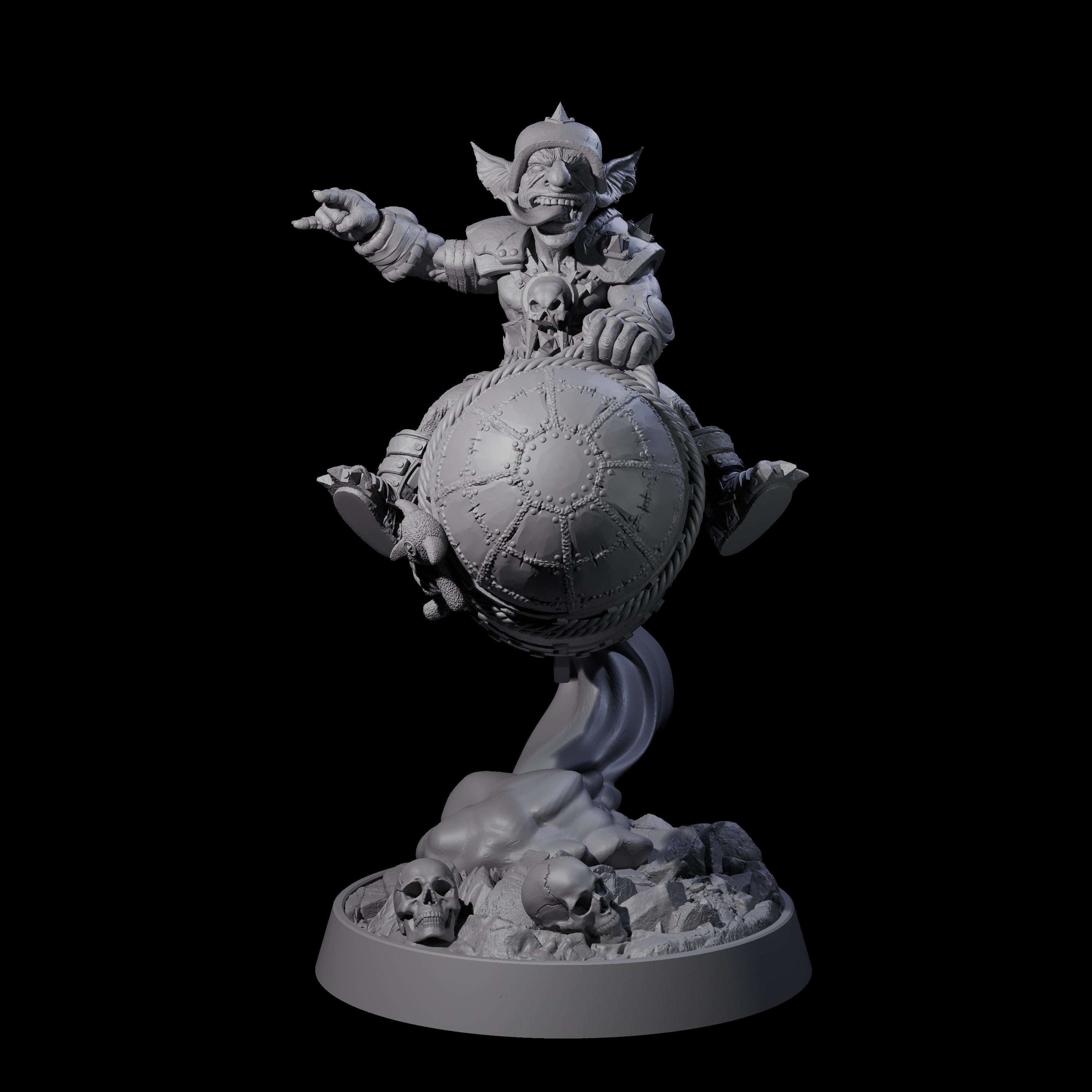 Sparking Goblin Grenadier K Miniature for Dungeons and Dragons, Pathfinder or other TTRPGs