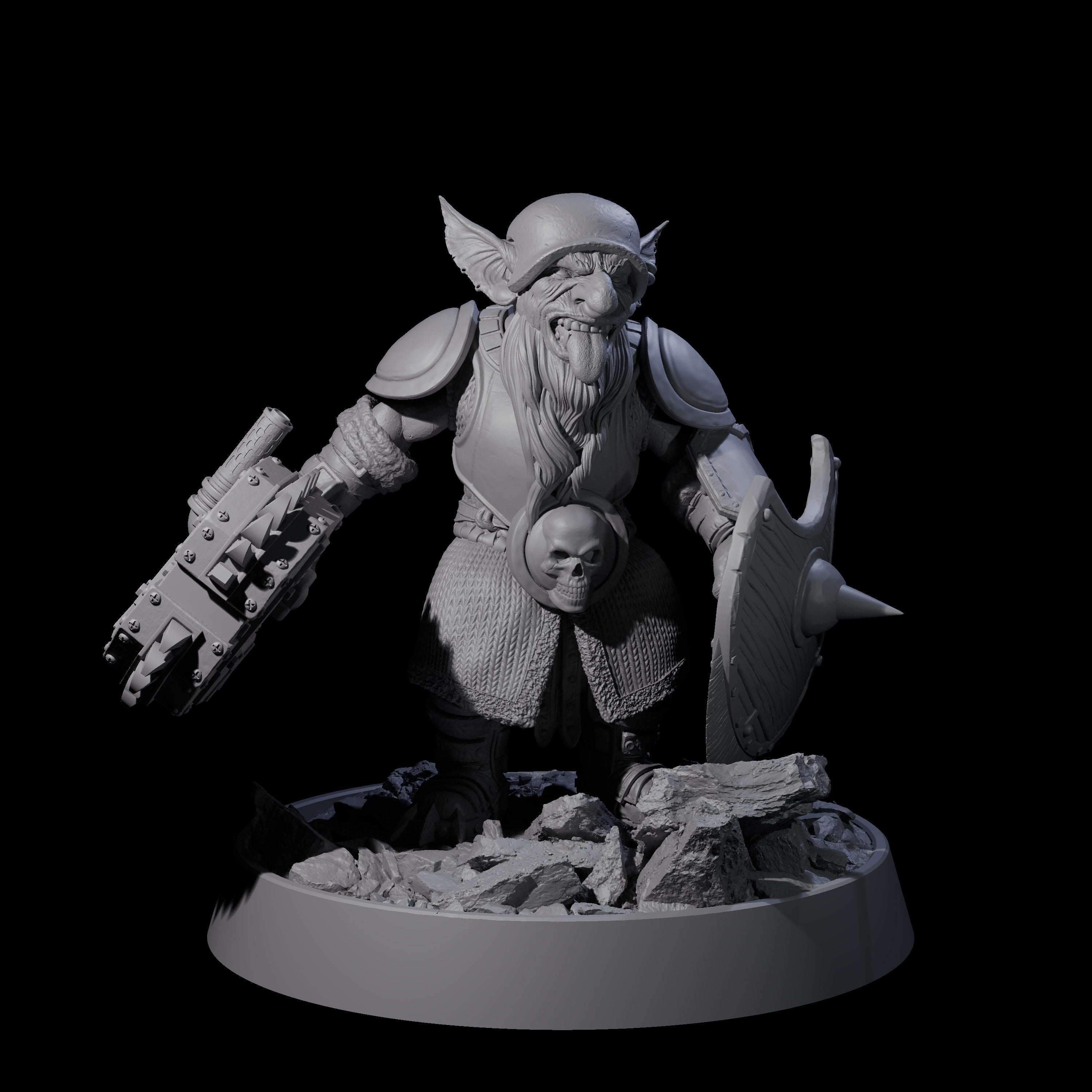 Sparking Goblin Grenadier L Miniature for Dungeons and Dragons, Pathfinder or other TTRPGs