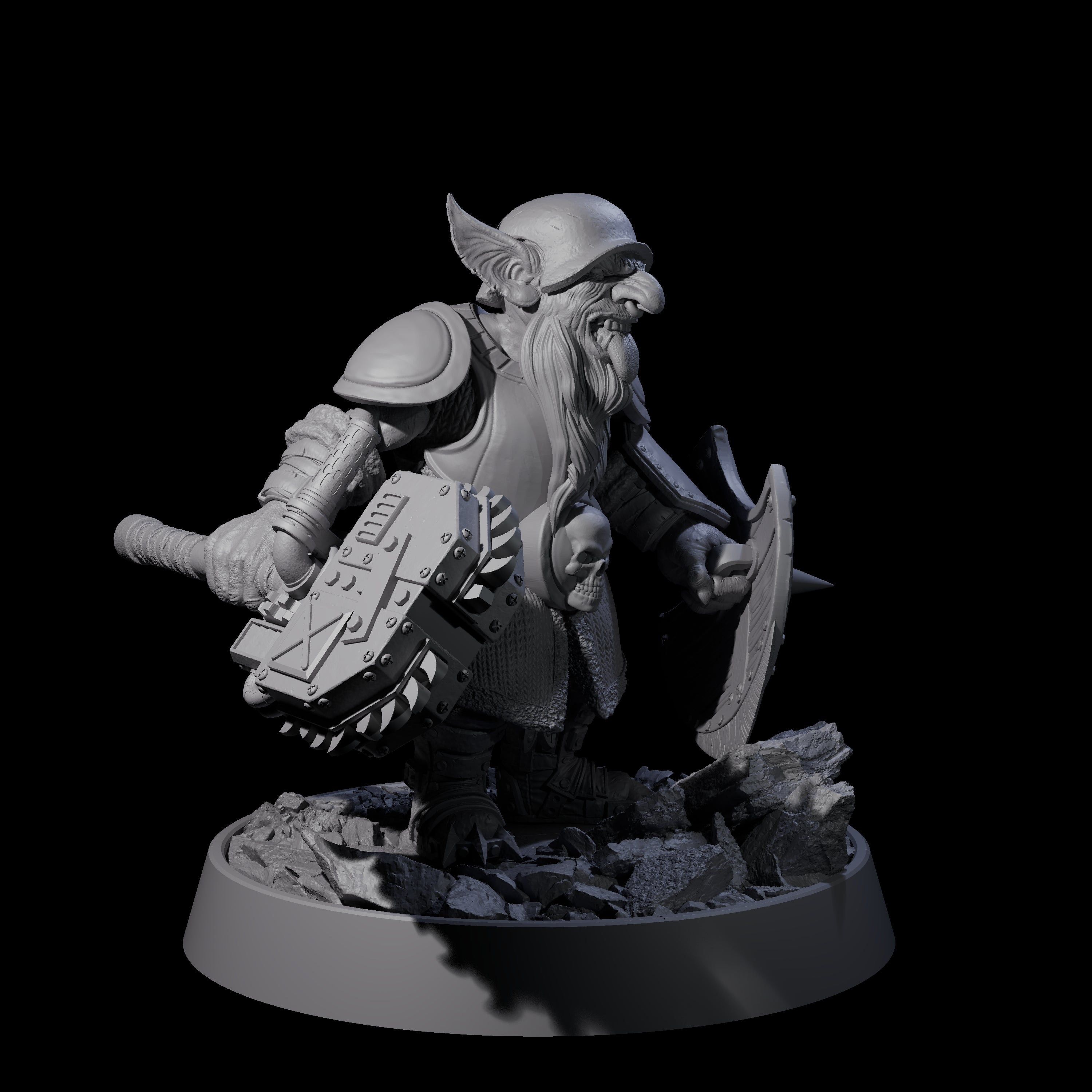 Sparking Goblin Grenadier L Miniature for Dungeons and Dragons, Pathfinder or other TTRPGs